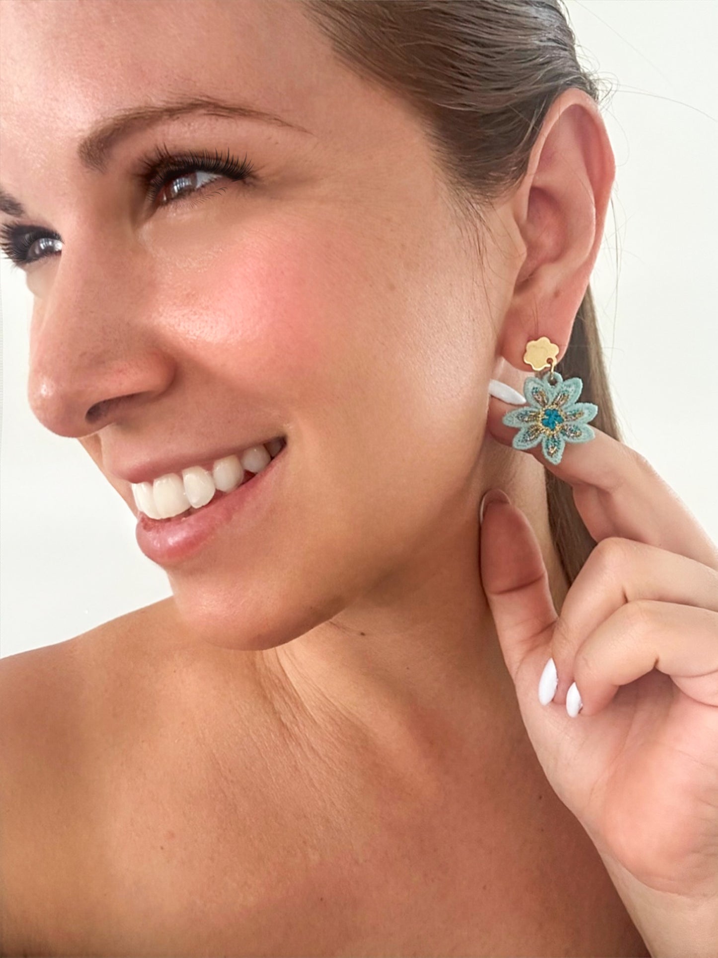 Island Flower Earrings