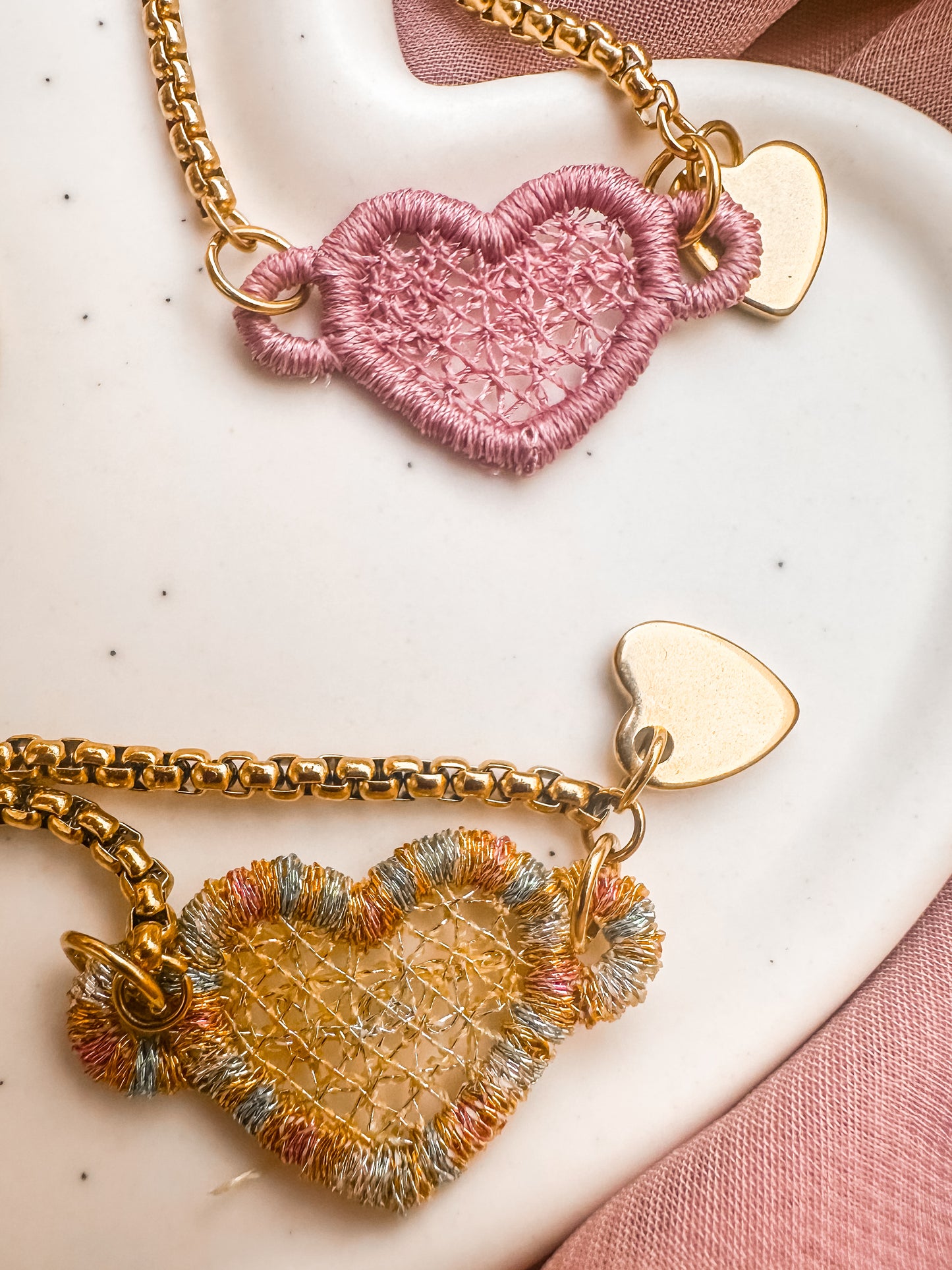 Heart Linked Bracelet