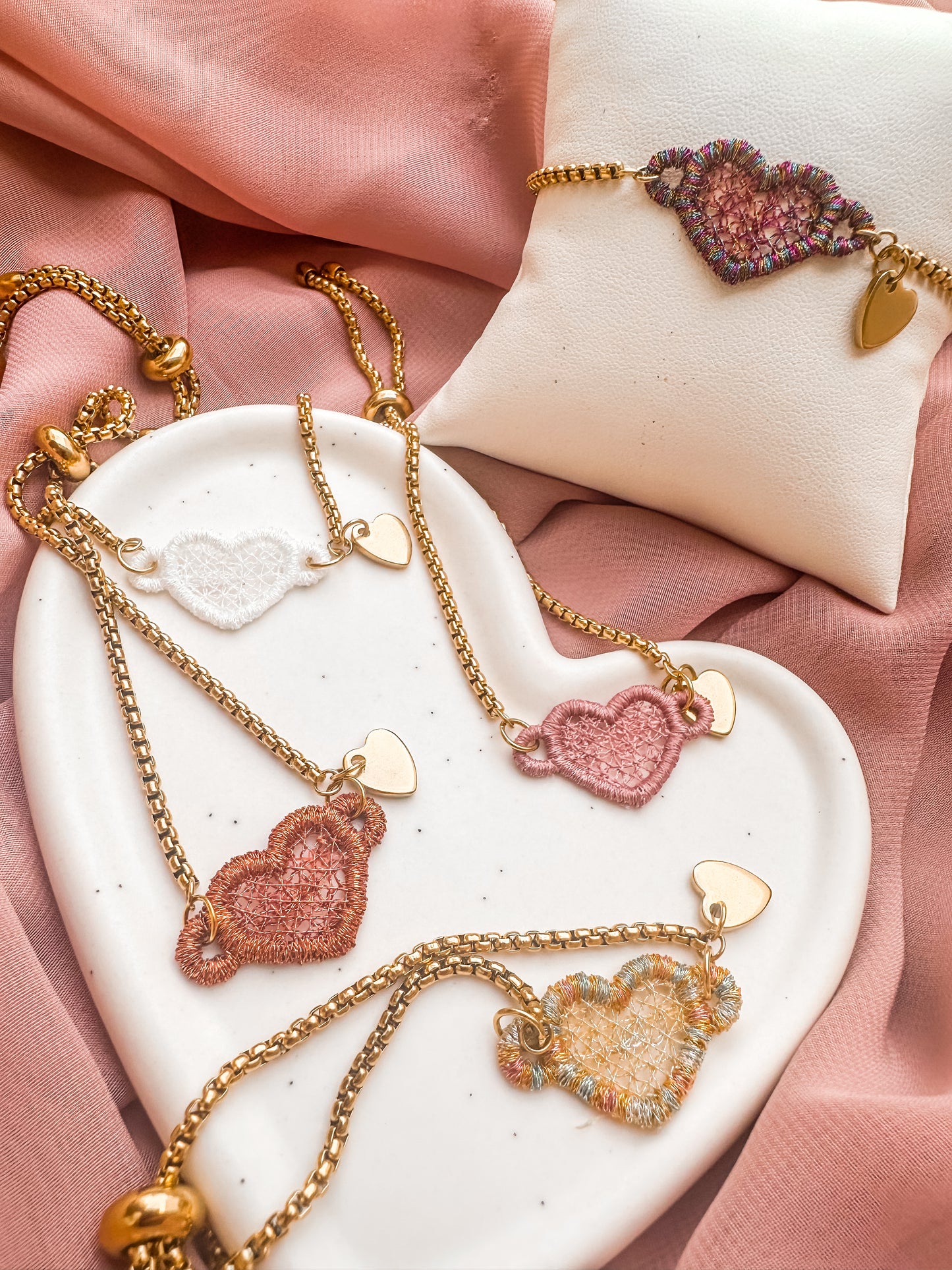 Heart Linked Bracelet