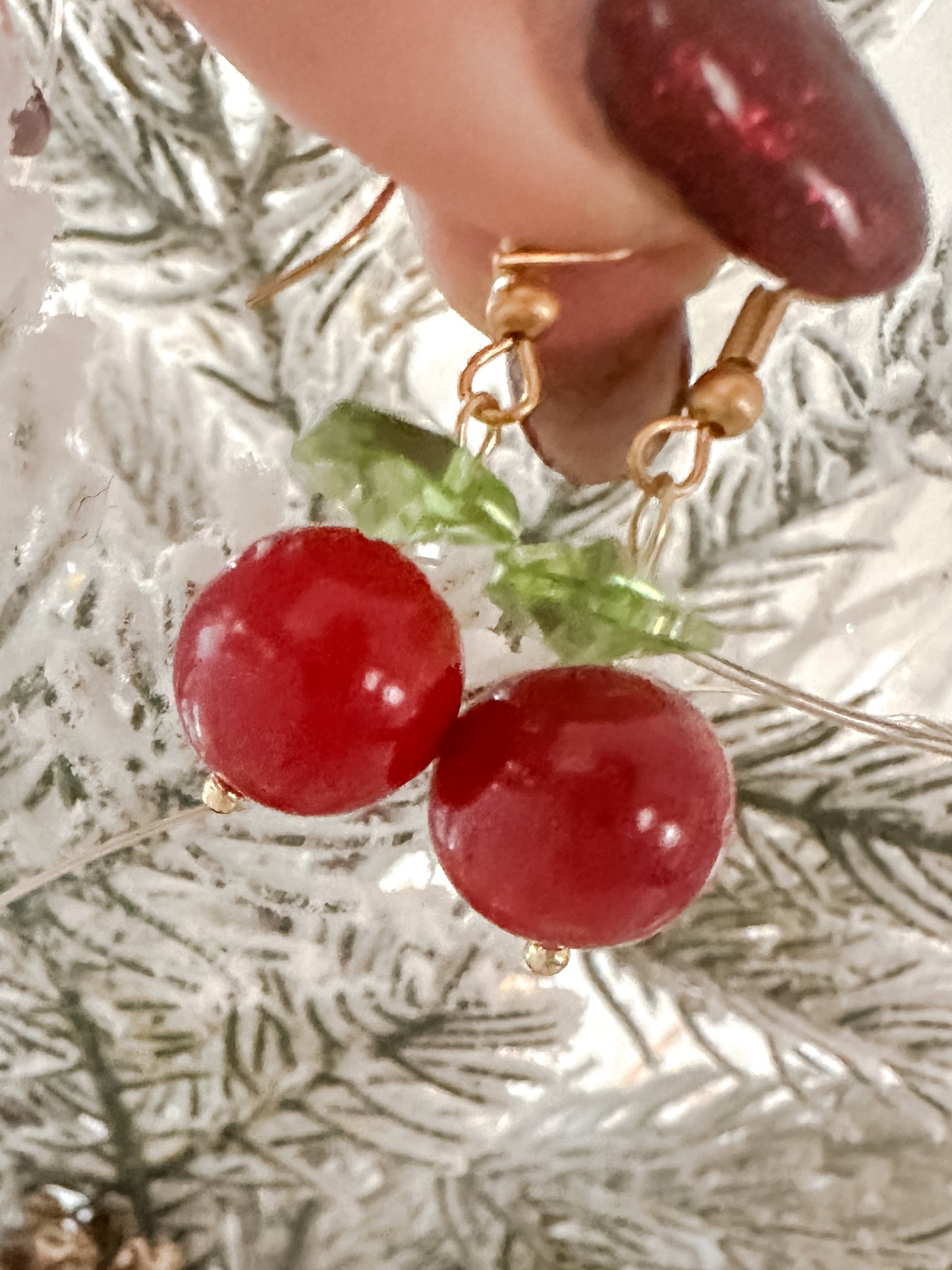 Mini Cherry Earrings