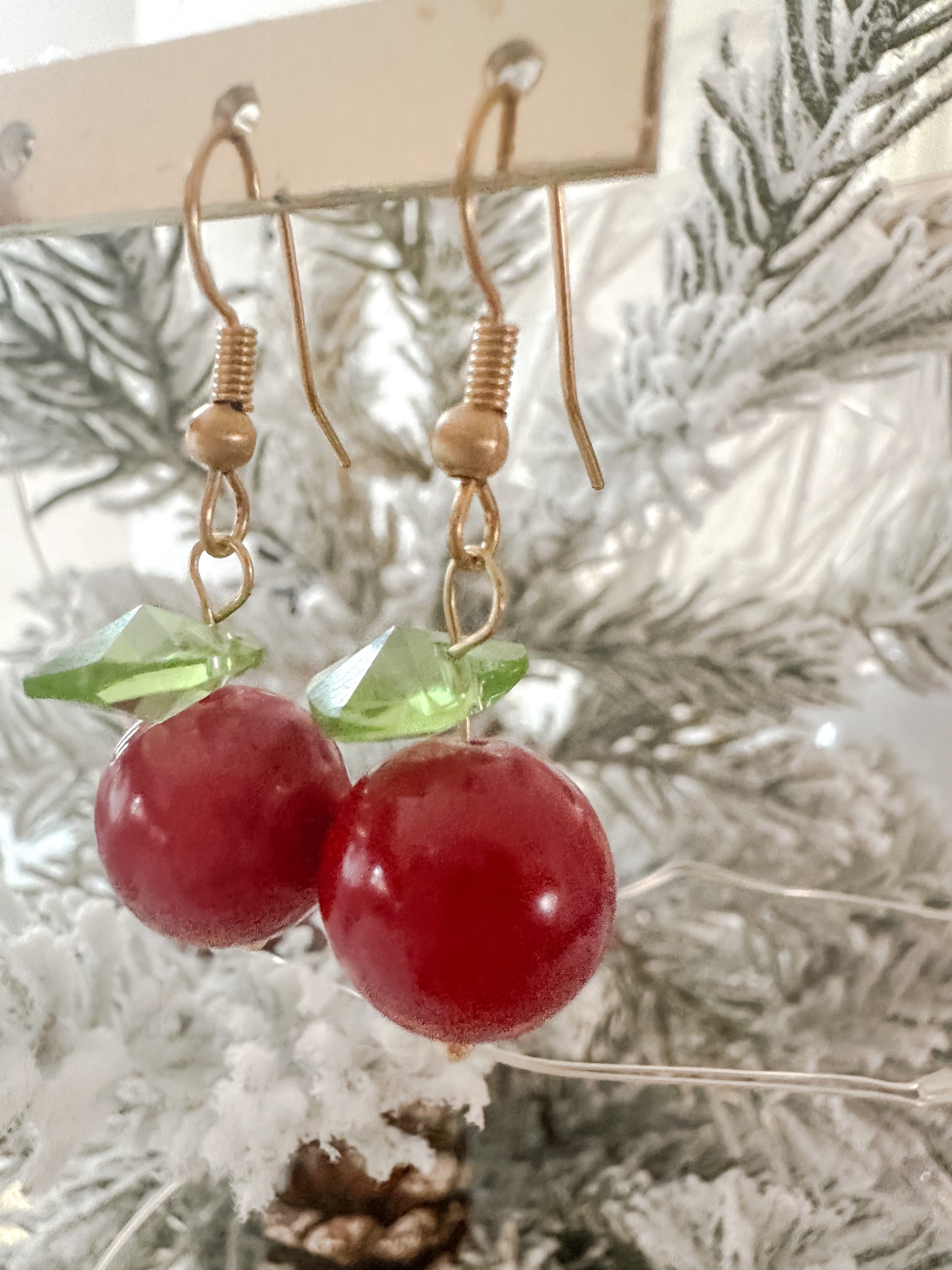 Mini Cherry Earrings