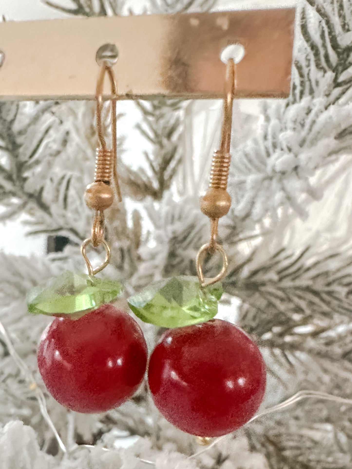 Mini Cherry Earrings